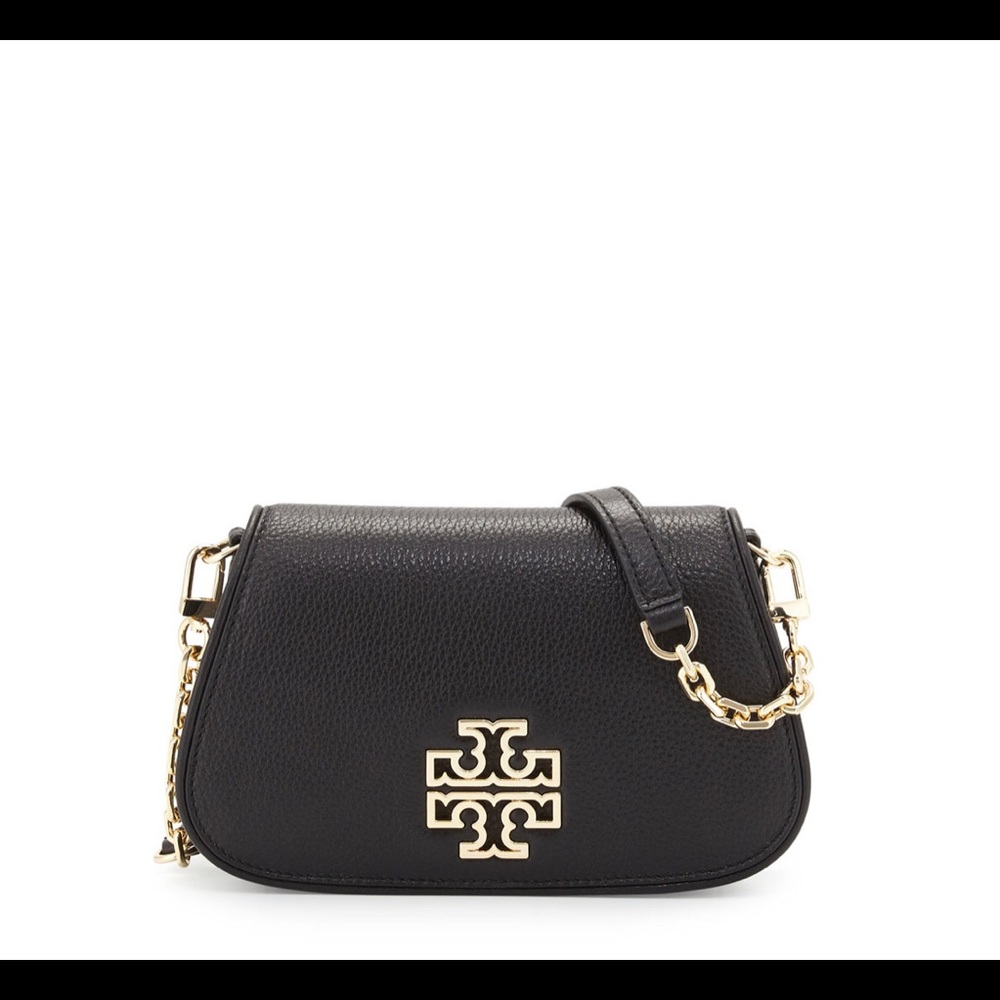 Tory Burch black Britten clutch